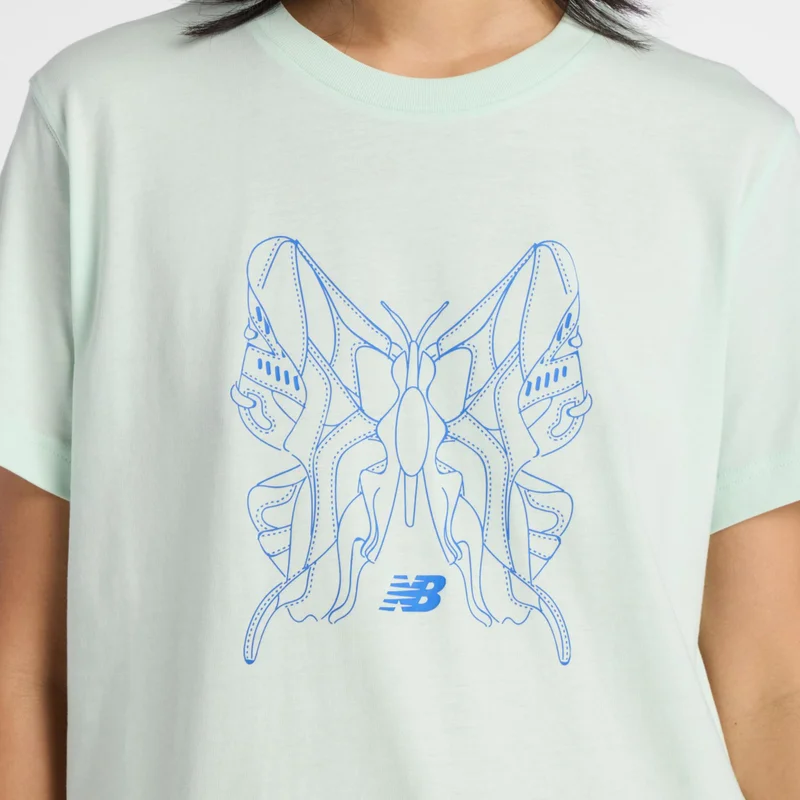 New Balance  Butterfly Oversized T-Shirt for Women | Best Price UAE