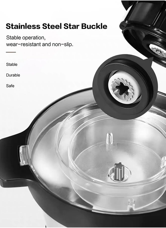 KENWORTH - 6L Stainless Steel Multifunctional Dual Speed Regulation Double Layer Four Blade Knife Cooking Machine, Household Meat Grinder, Meat Shredder, and Dumpling Filling Grinder - Image 1