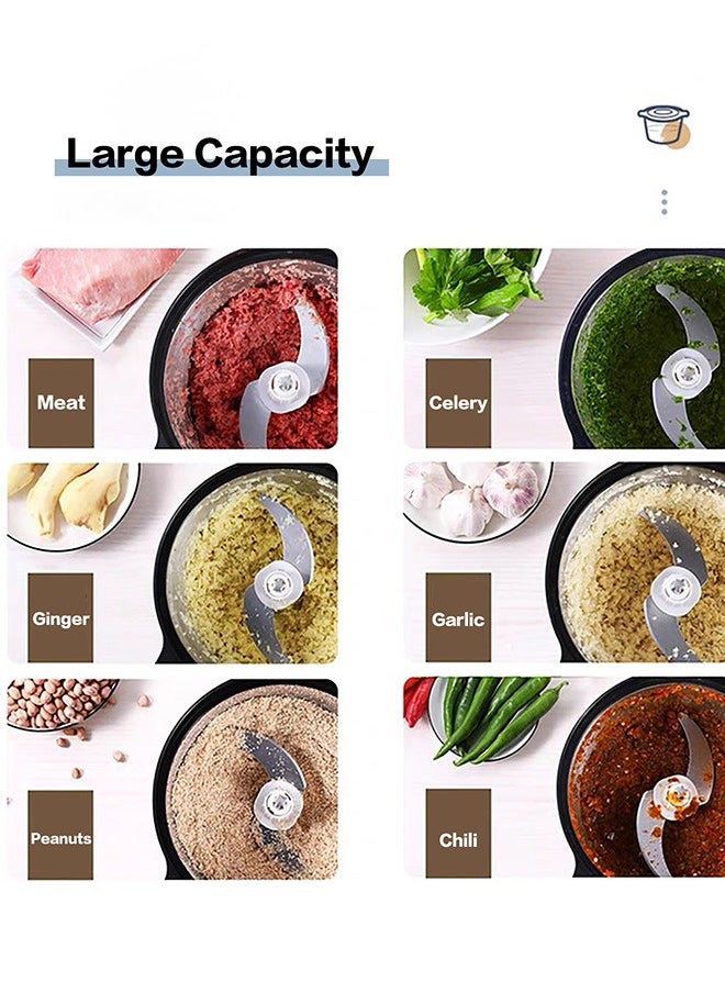 KENWORTH - 6L Stainless Steel Multifunctional Dual Speed Regulation Double Layer Four Blade Knife Cooking Machine, Household Meat Grinder, Meat Shredder, and Dumpling Filling Grinder - Image 1