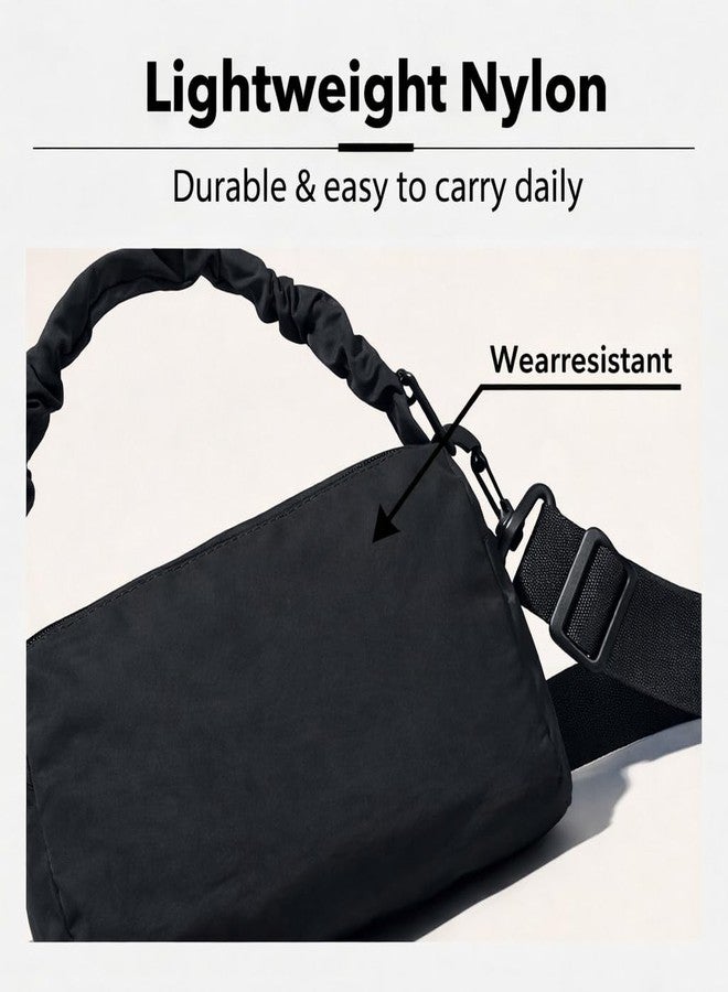 DLLTFPFE 8 inch Mini Gym Bag for Women Cute Gym Tote Bag Extra Small Duffle Bag Lightweight for Yoga Dance Workout Travel, Black - Image 2