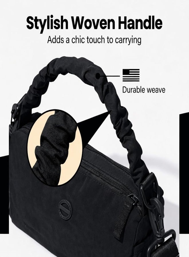 DLLTFPFE 8 inch Mini Gym Bag for Women Cute Gym Tote Bag Extra Small Duffle Bag Lightweight for Yoga Dance Workout Travel, Black - Image 3