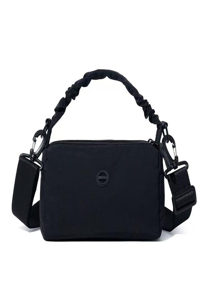 DLLTFPFE 8 inch Mini Gym Bag for Women Cute Gym Tote Bag Extra Small Duffle Bag Lightweight for Yoga Dance Workout Travel, Black - Image 1