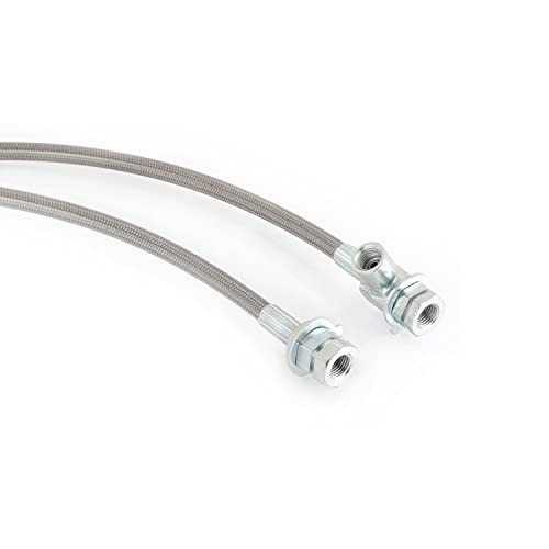 FAPO SHOCK Front Extended Stainless Steel Brake Lines Compatible with Ford F250 Super Duty 19992004 with Ford F350 Super Duty 19992004 48 Lift - Image 3