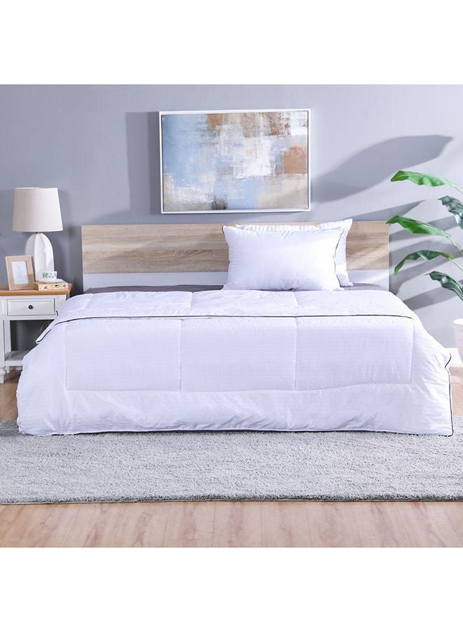 DANUBE HOME Indulgence King Duvet 100 Cotton 300 Thread Count Plush Duvet Inserts Breathable Soft Comforter Coverbed Essentials For Bedroom L 260 X W 220 Cm White