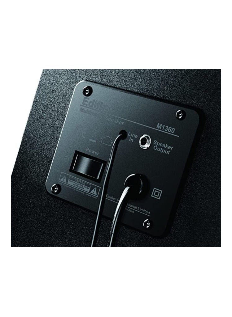 EDIFIER Edifier 2.1 Speaker System With Upward Angled Satellites M1360 Bk, wired  - Image 3