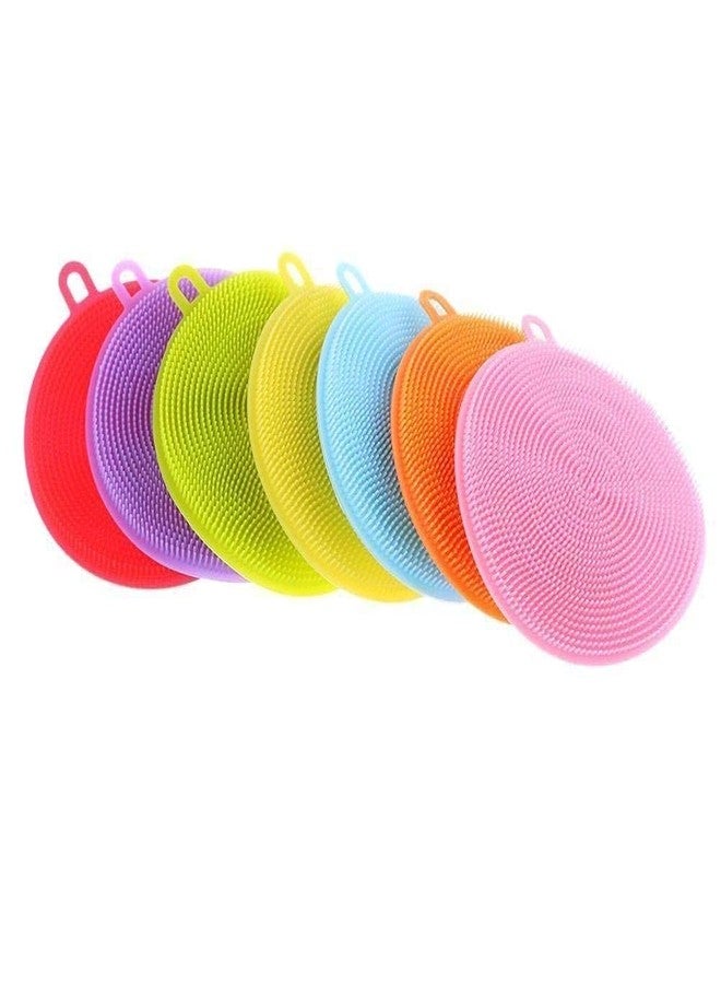 ATETO 3 PCs Antibacterial Silicone Dish Scrubber Sponge | Non Stick, Heat Resistant & Flexible Pad | Scrub Pots, Pans & Bowls, Wash Fruit & Veggies, Clean The Sink & Kitchen Countertop - Image 4