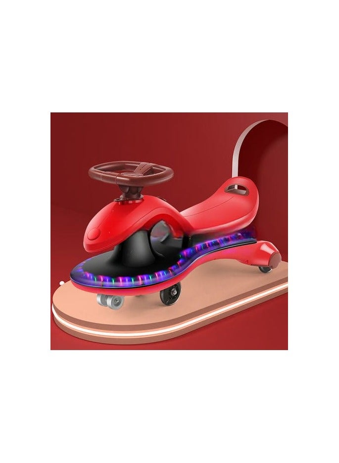 Baby Swing Car for Kids – Twisting Magic Ride-On Car with Music & LED Lights | No Battery, No Pedals | Smooth & Safe Ride for Toddlers & Children (1–7 Years) - Image 1