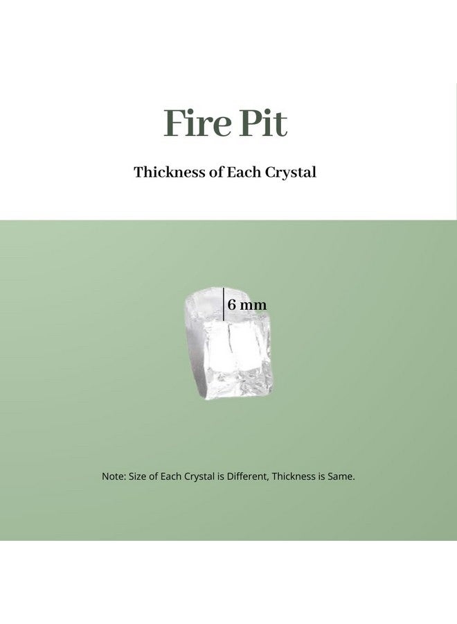 R H LIFESTYLE R H LIFESTYLE Crushed Glass/Fire Pits for Resin Art High Luster Fire Glass Used Specially for Resin Art/Geode Art Fire Pit Crafts (Light Blue with Silver 6mm, 900G) - Image 2