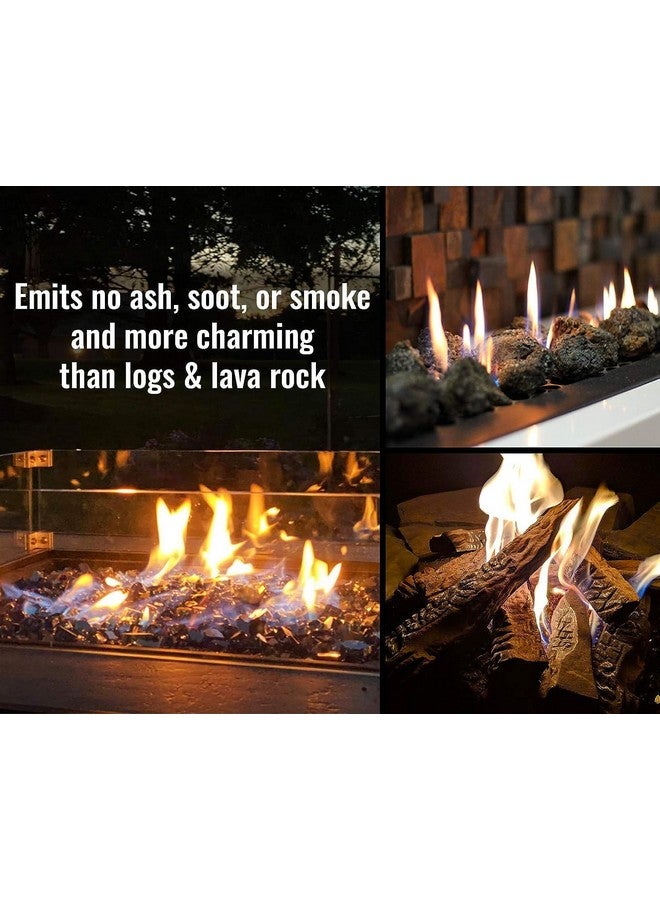 R H LIFESTYLE R H LIFESTYLE Crushed Glass/Fire Pits for Resin Art High Luster Fire Glass Used Specially for Resin Art/Geode Art Fire Pit Crafts (Light Blue with Silver 6mm, 900G) - Image 4