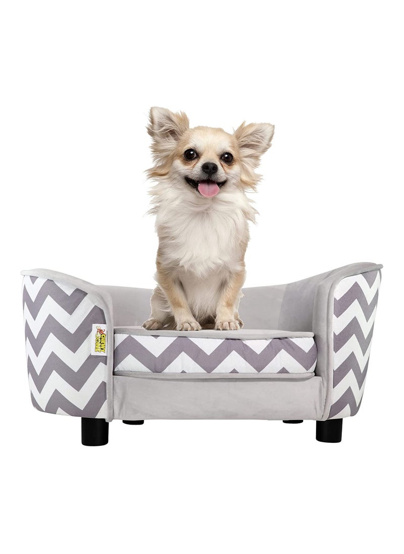CHEWY BONE Dog bed Dogs Sofa Luxury Small Dog bed Puppies Chair Puppy Bed Couch Elevated Dog Bed Sofa  - Image 1