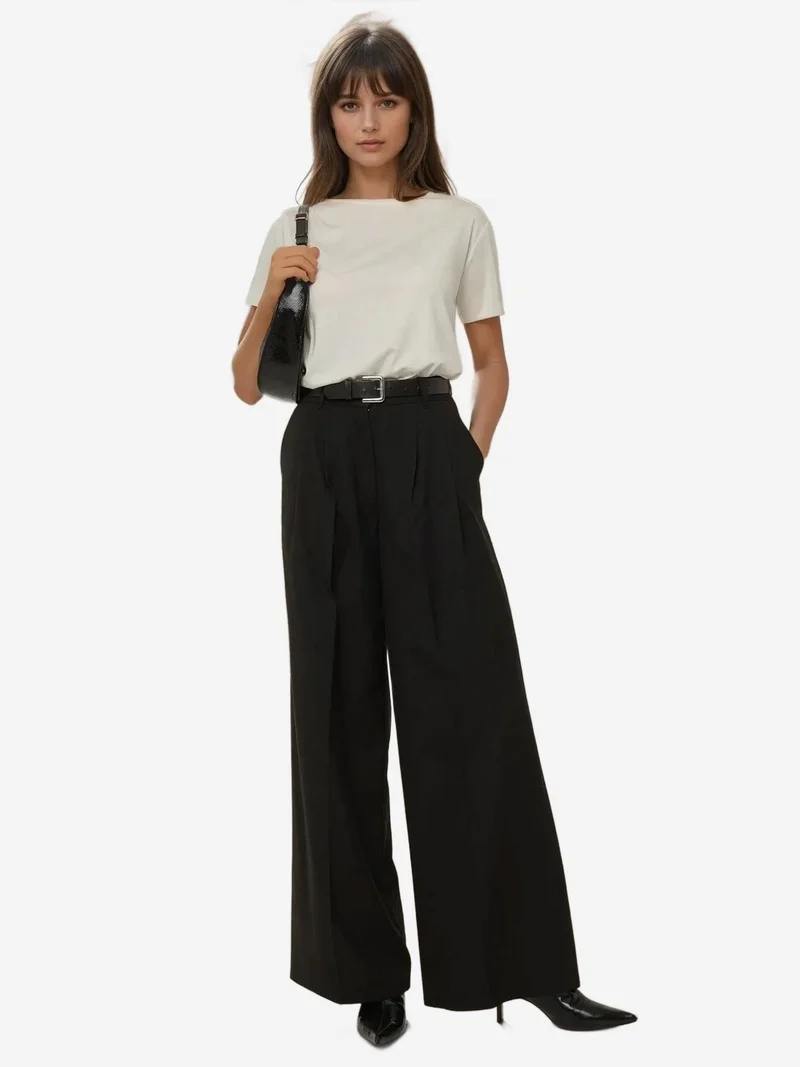 HICCUP Wide Leg Pleated Pants