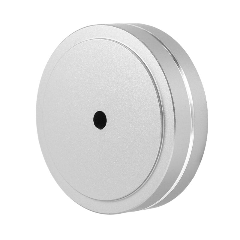 Speaker Feet Silver Aluminum Alloy - Durable Gold-plated Surface With Detachable Damping Ring, Shock Absorber Anti-slip Rubber for HIFI Audio Amplifier - Image 1