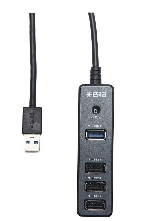 High-Speed Type-A USB 2.0 Combo HUB with 4 Dedicated Slots (1 Upstream and 4 Downstream USB Ports) with Support up to 2TB HDD (ER-1525) - Image 1