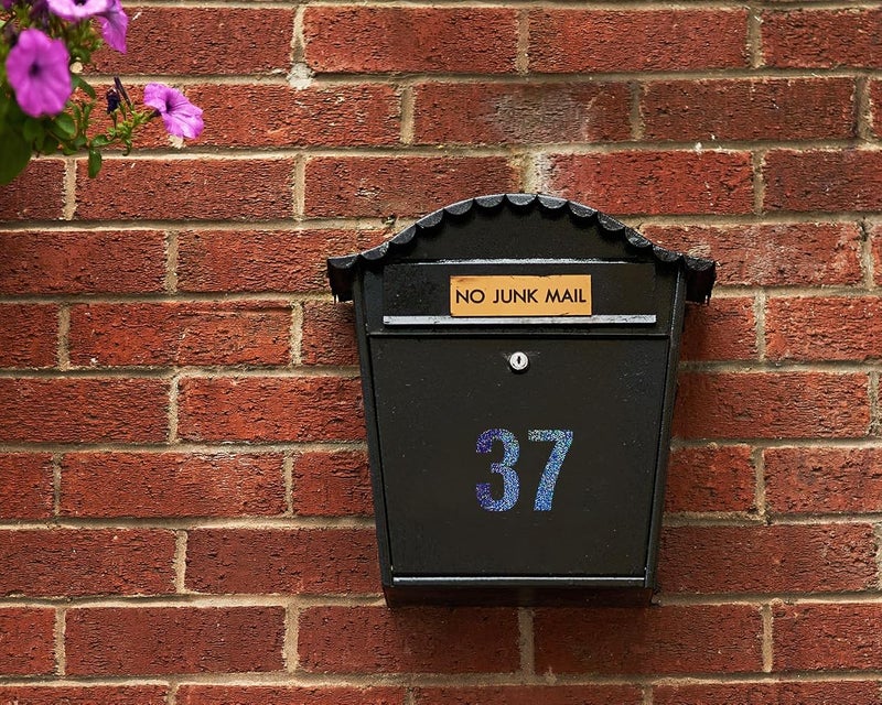 ONLYKXY 6sheet 0-9 Vinyl Glitter Mailbox Number Sticker Waterproof 3in Space Decal Organizing Labble Tag for Window Door Car Sign Storage Package Box Bin Can Home Business Yard Address (Silver) - Image 5