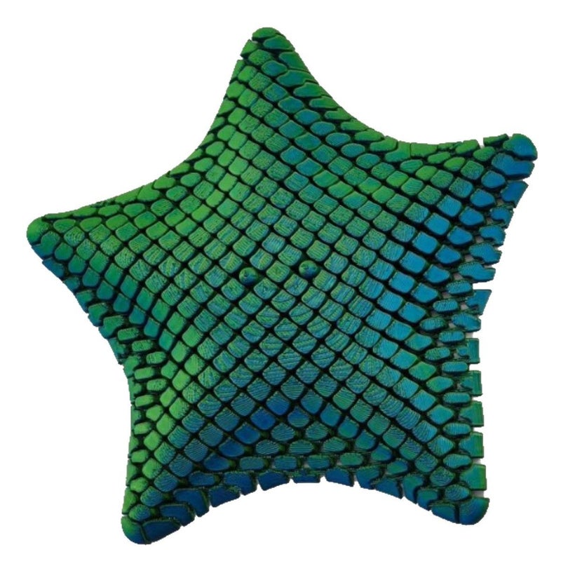 3D Printed Starfish Stress Relief Toy Ocean Animal Figurine for Kids, Movable Soft PLA - Image 1