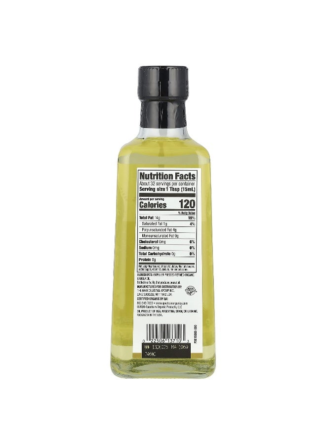 Spectrum Culinary Spectrum Culinary, Organic Canola Oil, Expeller Pressed, Refined, 16 fl oz (473 ml)  - Image 2