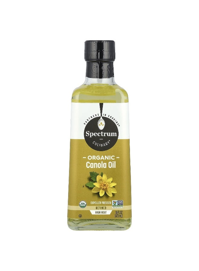 Spectrum Culinary Spectrum Culinary, Organic Canola Oil, Expeller Pressed, Refined, 16 fl oz (473 ml)  - Image 1