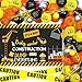 Balterever Construction Baby Shower Decorations Yellow Orange Under Construction Party Balloon Garland Kit Dump Truck Baby Shower Decors with Excavator Birthday Backdrop Caution Tape for Construction Theme Party - Image 2