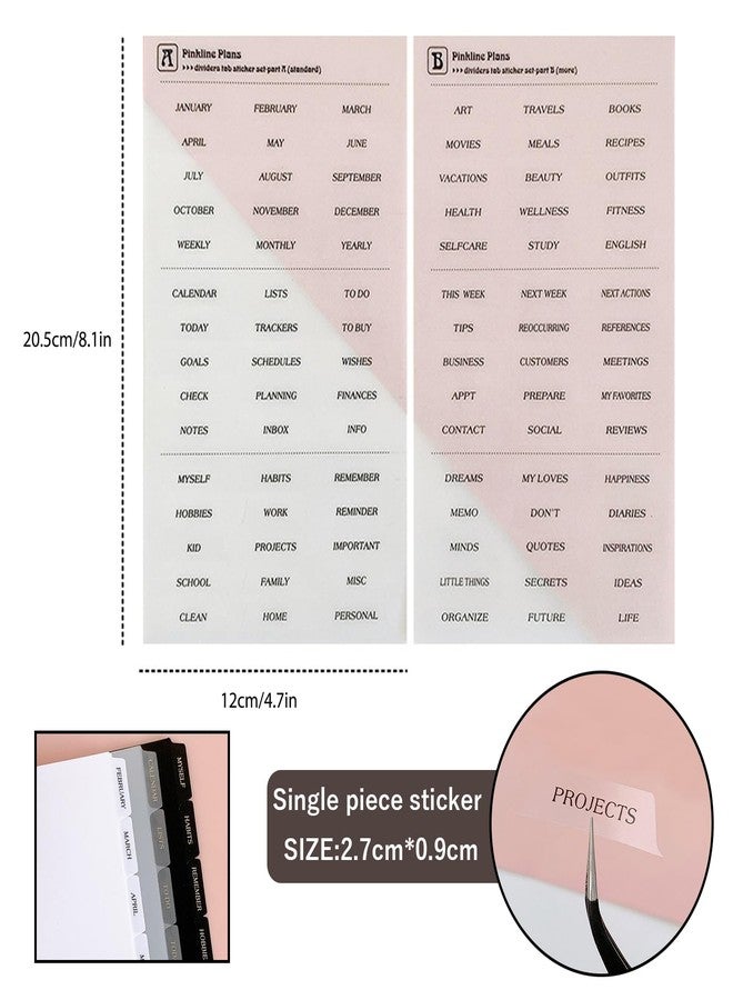 DY.2ten White Dividers for 6 Ring Binder, 7-Tab Sturdy Plastic Dividers, A5 Index Divider, 6 Hole Binder Dividers, Insertable Notebook Planner Tab Dividers for Binders - Image 4