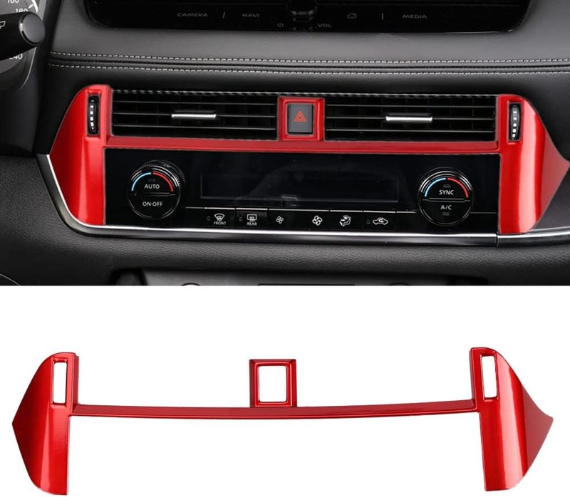 XITER ABS Red Console Air Vent Cover Frame for Nissan Rogue 2021-2026 - Image 1
