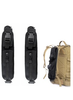 2 Pack Backpack Shoulder Strap, Molle Accessory Pouch, Molle EDC Waist Pouch,Tactical Compact EDC Pouch Additional Backpack Strap, Suitable for Hiking