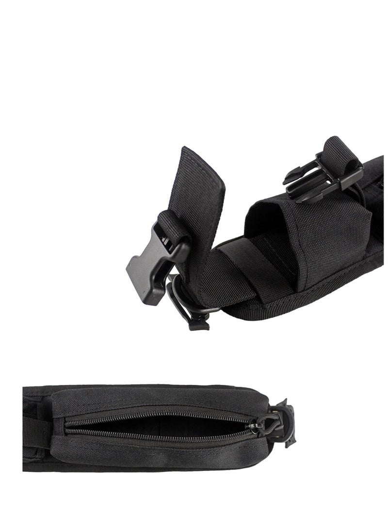 Excefore 2 Pack Backpack Shoulder Strap, Molle Accessory Pouch, Molle EDC Waist Pouch,Tactical Compact EDC Pouch Additional Backpack Strap, Suitable for Hiking  - Image 3