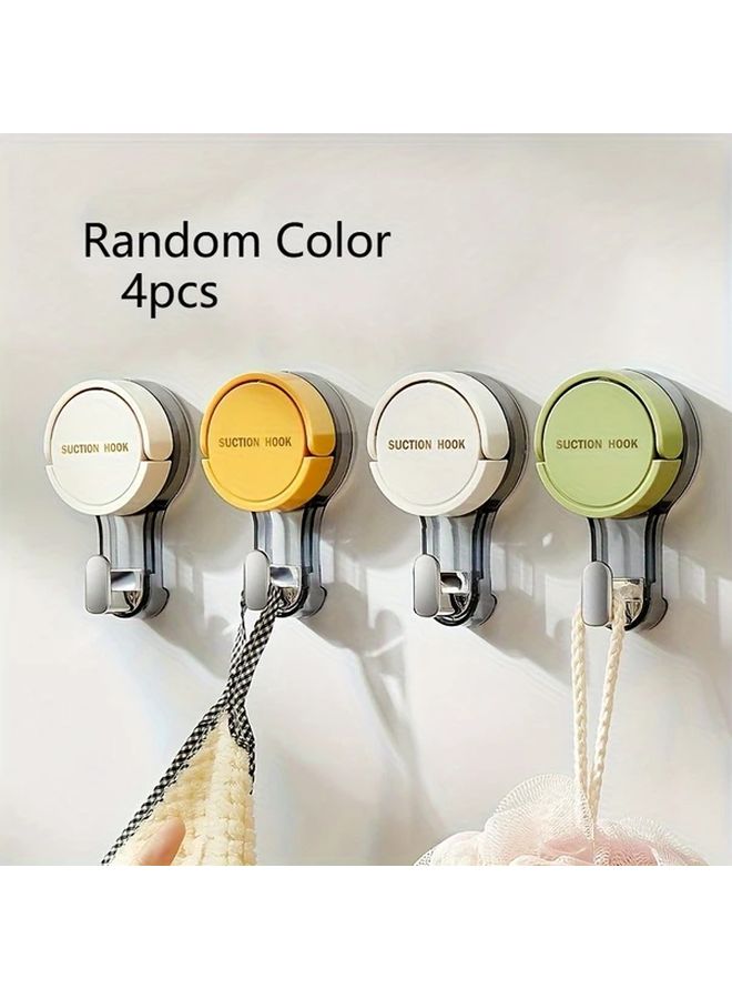 4Pcs Strong Suction Cup Towel Rack No Drill Adhesive Wall Hooks Bathroom Accessories - Image 1