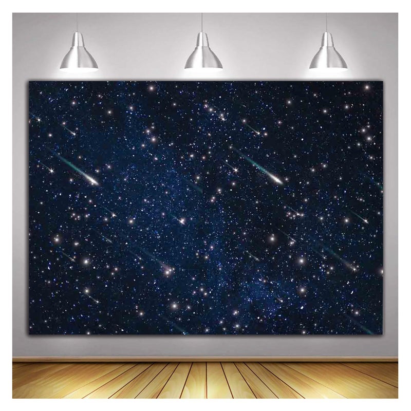 HQM Night Sky Star Universe Space Starry Photo Backdrops Galaxy Stars Children Boy Kids Boy or Girl Birthday Party Decor Photo Background Banner 7x5FT - Image 3