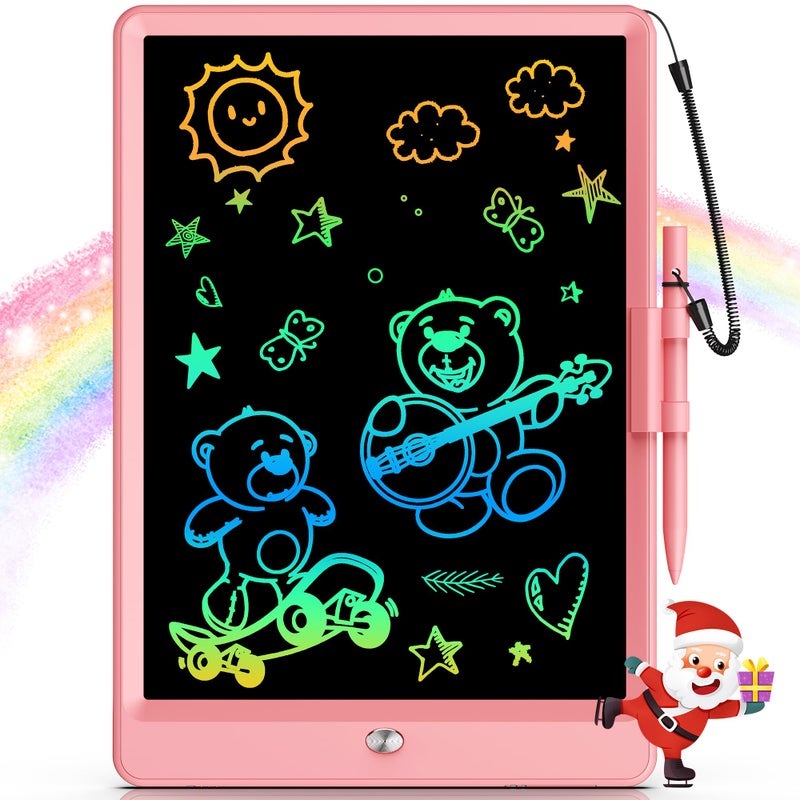 Bravokids 10 Inch LCD Writing Tablet for 38 Year Olds Electronic Drawing Pad and Doodle Board as Educational Birthday Gifts for Girls and Boys Pink - Image 3