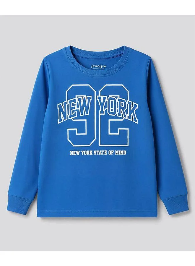 Primo Gino Primo Gino 100% Cotton Full Sleeves T-Shirt and Pyjama Night Suits with Text Print Pack of 3 - Red/Blue/White