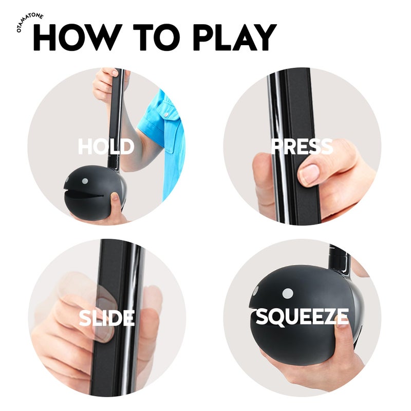 Otamatone Deluxe Electronic Musical Instrument for Adults Portable Synthesizer Digital Electric Music from Japan by Cube/Maywa Denki Cool Stuff Gifts, Black [English Manual] - Image 2