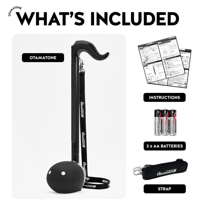 Otamatone Deluxe Electronic Musical Instrument for Adults Portable Synthesizer Digital Electric Music from Japan by Cube/Maywa Denki Cool Stuff Gifts, Black [English Manual] - Image 4