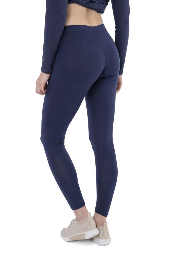 Carina Carina Cotton Slim Legging - navy  - Image 3