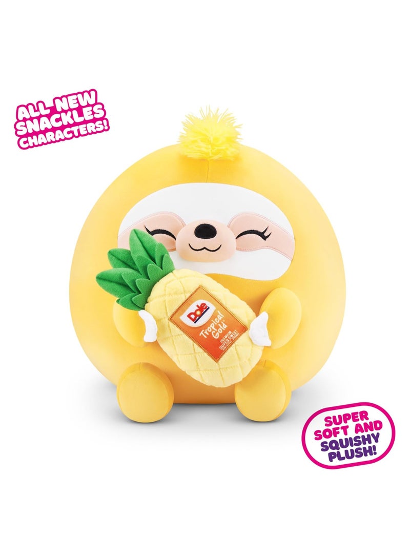 Snackles Series 2 Sloth & Dole 16 Inch Plush by ZURU, Ultra Soft Plush, Collectible Plush with Real Licensed Brands, Stuffed Animal, Giftable - Image 1