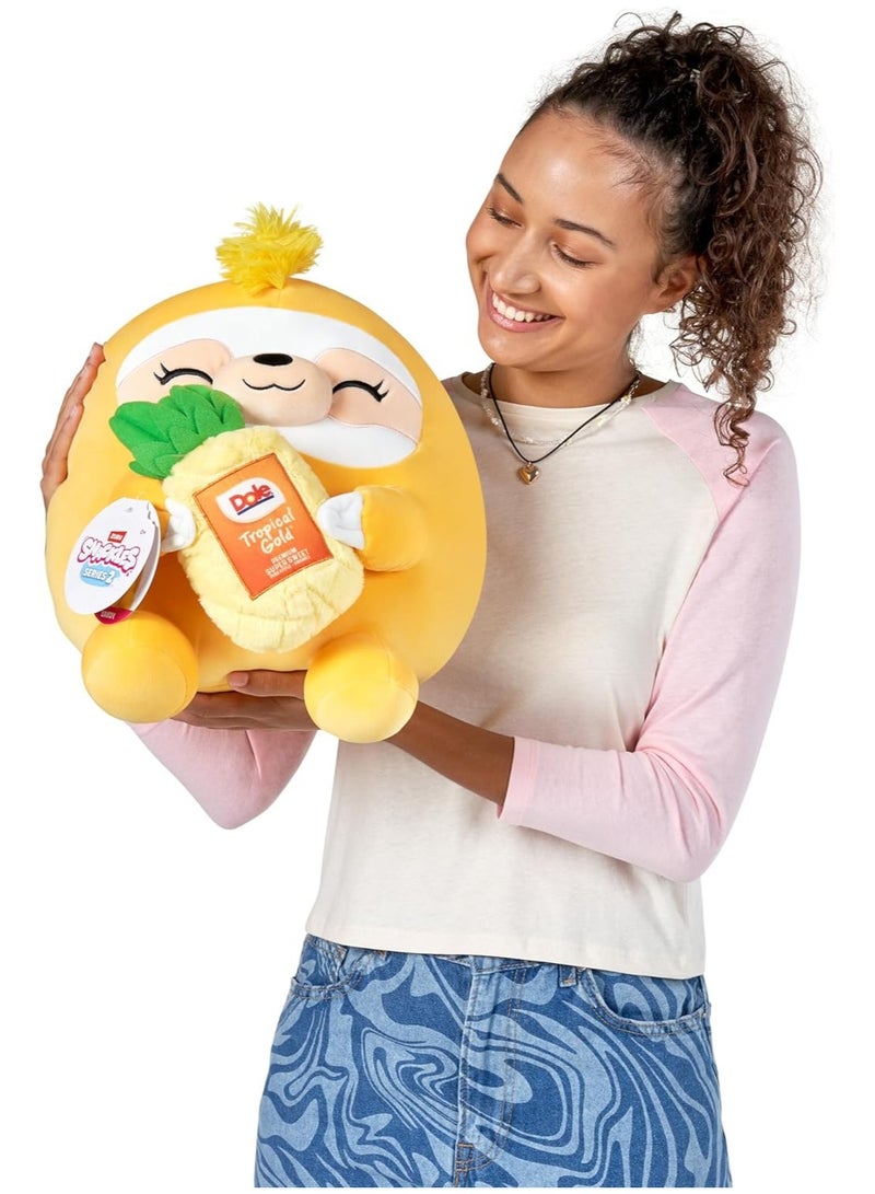 Snackles Series 2 Sloth & Dole 16 Inch Plush by ZURU, Ultra Soft Plush, Collectible Plush with Real Licensed Brands, Stuffed Animal, Giftable - Image 3