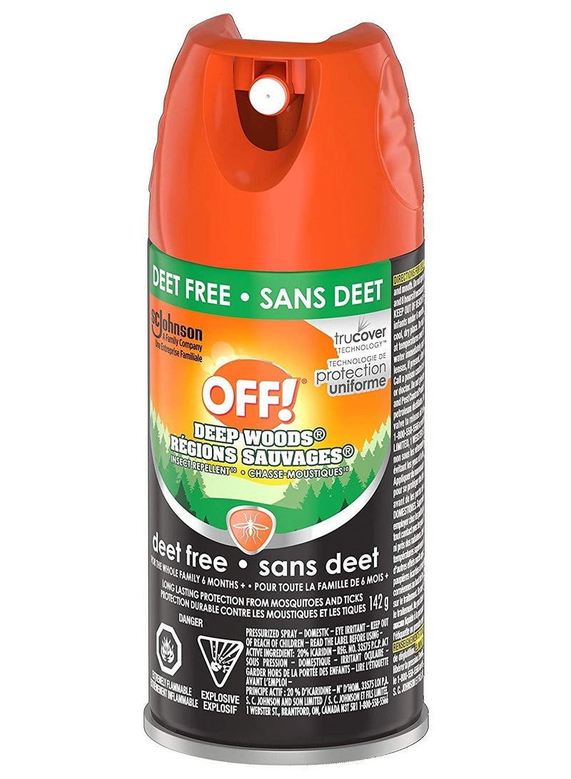 OFF! Deep Woods Deet Free Insect and Mosquito Repellent, Bug Spray 142 g - Image 2
