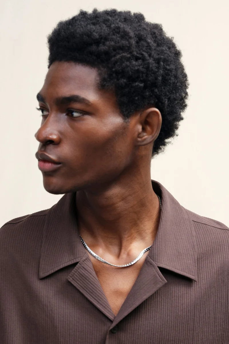 اتش اند ام قميص جيرسيه بقبة ريزورت وقصة فضفاضة