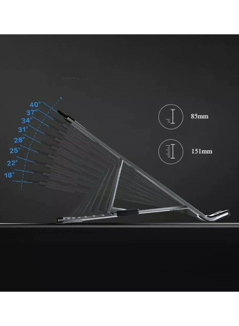 Legion Aluminum Alloy Laptop Stand with 6 Gears Height Adjustment for 11.5-17 inches Laptop - Image 4