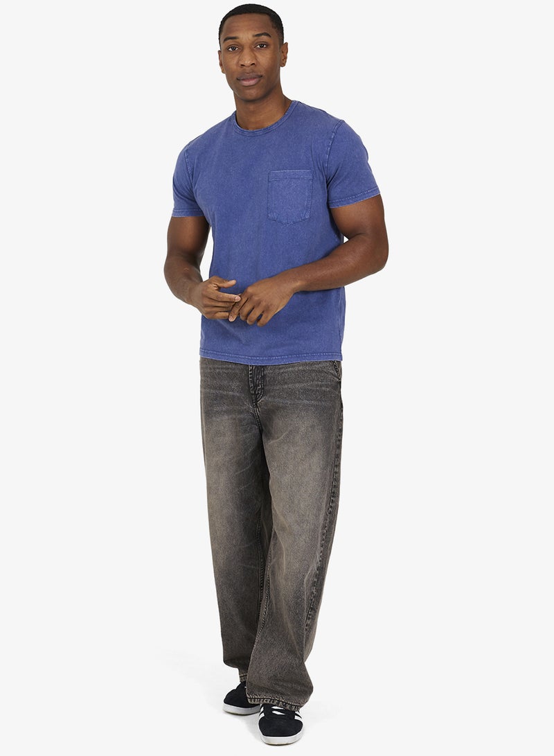 BRAVE SOUL MENS CREW NECK TSHIRT WITH RIB NECK - Image 3