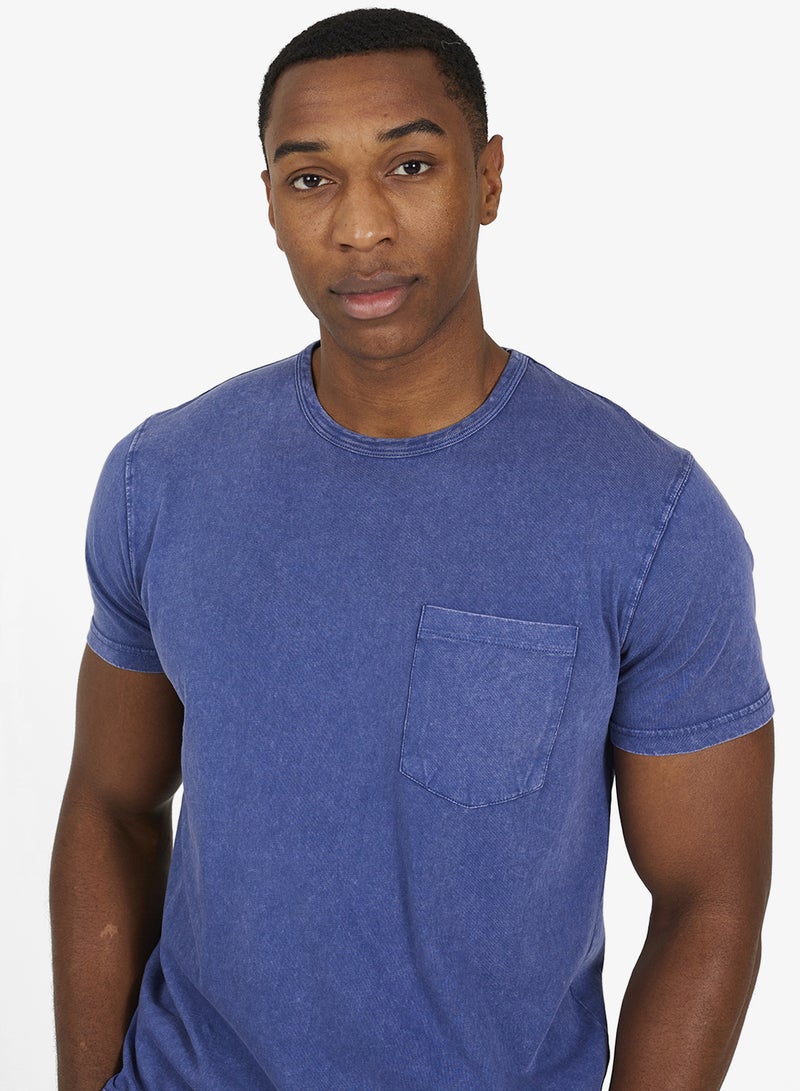 BRAVE SOUL MENS CREW NECK TSHIRT WITH RIB NECK - Image 1