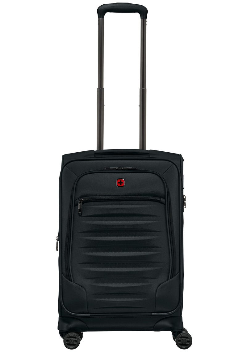 Wenger Checklite II 58 Cm 4-Double Wheeled Expandable Softside Cabin Luggage Trolley - Black - Image 5