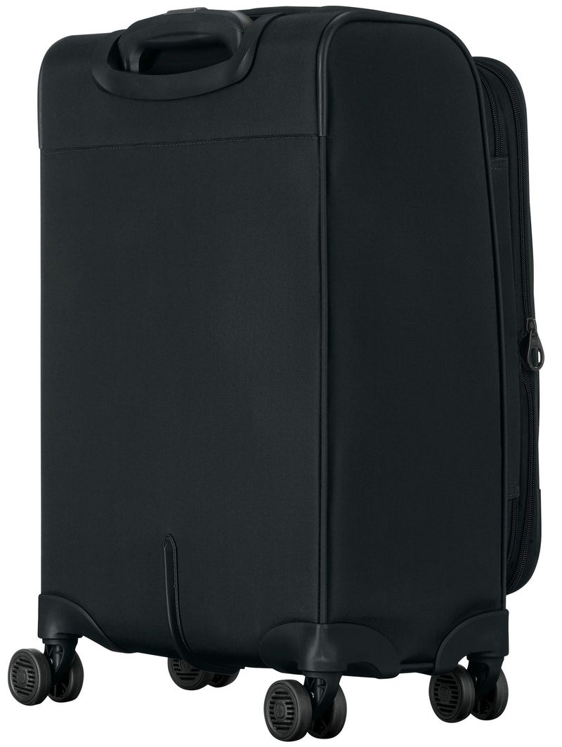 Wenger Checklite II 58 Cm 4-Double Wheeled Expandable Softside Cabin Luggage Trolley - Black - Image 2