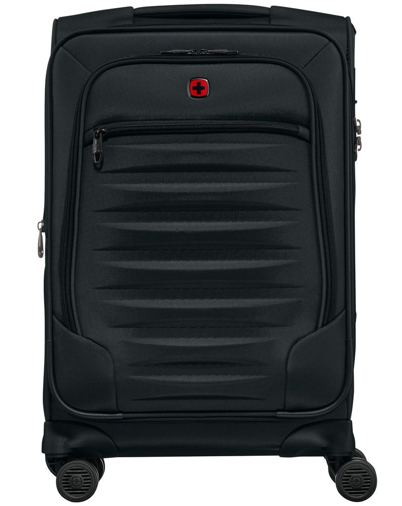 Wenger Checklite II 58 Cm 4-Double Wheeled Expandable Softside Cabin Luggage Trolley - Black - Image 1