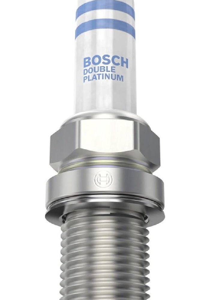 BOSCH FR5KPP332S Double Platinum Spark Plug - Up to 3X Longer Life for Select Audi A3 A4 A5 A6 Q3 Q5 Q7 RS5 R8 S4 TT & Volkswagen Beetle CC Eos Golf R GTI Jetta Passat Tiguan (Pack of 1) - Image 2