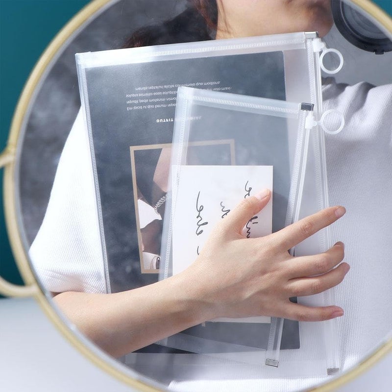 ECHSRT Expanding File Folder with 13 Pockets, Handle, Button Closure, A4/Letter Size Documents, File Organizer, Multi Leaf Folder Labels School, Home & Office (3Pcs Document Bag) - Image 1