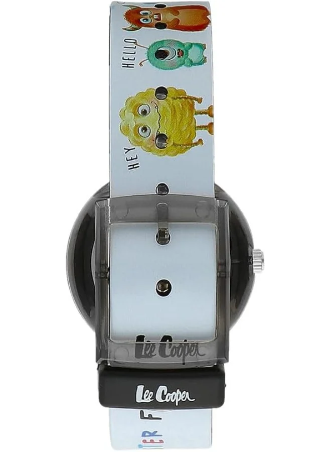 Lee Cooper Lee Cooper Kids PC21S Movement Watch, Analog Display and Silicone Strap - LC.K.4.633, White