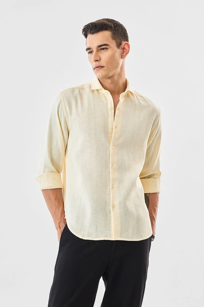 SNITCH Textured Regular Fit Shirt