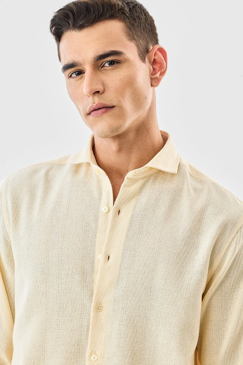 SNITCH Textured Regular Fit Shirt