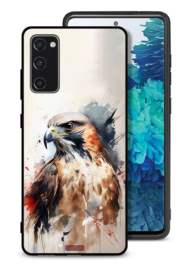 Tolwak Samsung Galaxy S20 FE Protective Case Cover Eagle Abstract Art - Image 1