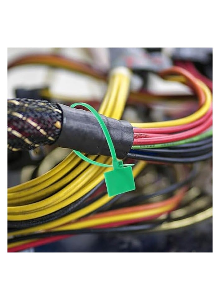 STOBOK 250pcs Self-Locking Nylon Cable Ties Colored Labels Cord Organizer Electrical Cable Ties Wire Labels Tags Valve Tags Sign Cable Tie Mark Tie Cable Ties with Marker Seal Nylon Thread Zipper - Image 5